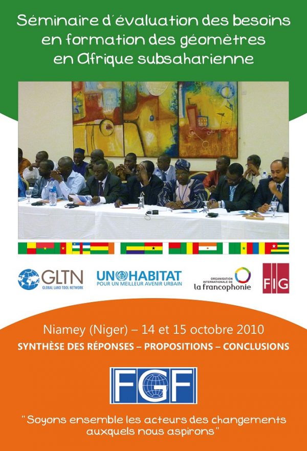 Evaluation des besoins en formation des géomètres en Afrique subsaharienne – Niamey, 2010