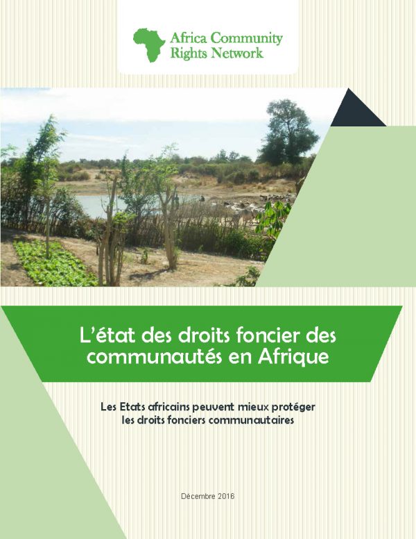 L’état des droits fonciers des communautés en Afrique